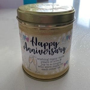 Happy Wedding Anniversary candle